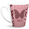 Polka Dot Butterfly 12 Oz Latte Mug - Front Full