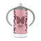 Polka Dot Butterfly 12 oz Stainless Steel Sippy Cups - FRONT