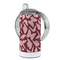 Polka Dot Butterfly 12 oz Stainless Steel Sippy Cups - FULL (back angle)