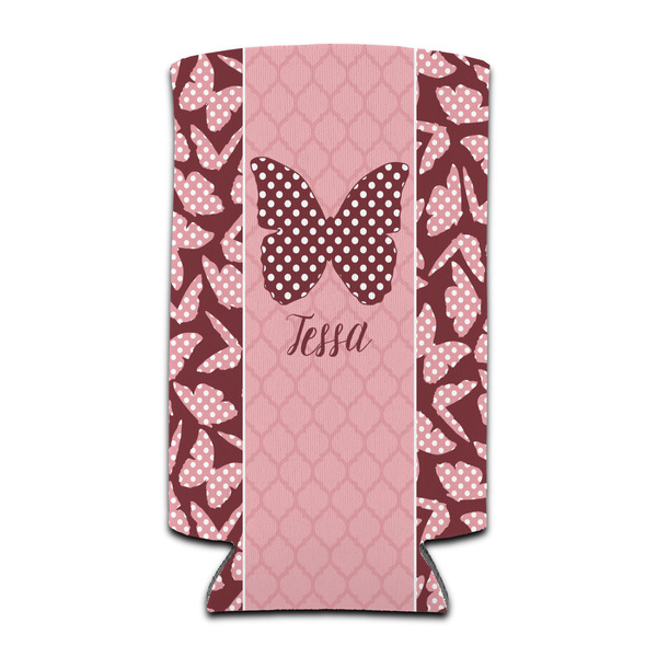 Polka Dot Butterfly 12oz Tall Can Sleeve - Set of 4 - FRONT