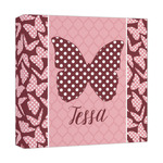 Polka Dot Butterfly Canvas Print - 12x12 (Personalized)