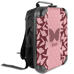 Polka Dot Butterfly Kids Hard Shell Backpack (Personalized)