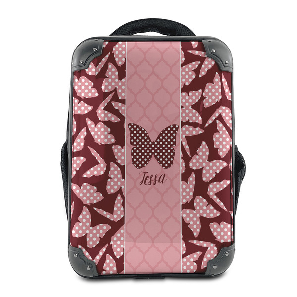 Custom Polka Dot Butterfly 15" Hard Shell Backpack (Personalized)