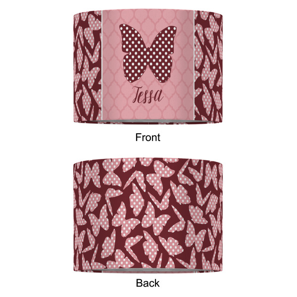 Polka Dot Butterfly 16" Drum Lampshade - APPROVAL (Fabric)