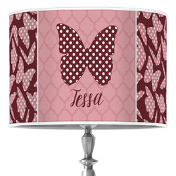 Polka Dot Butterfly Drum Lamp Shade (Personalized)
