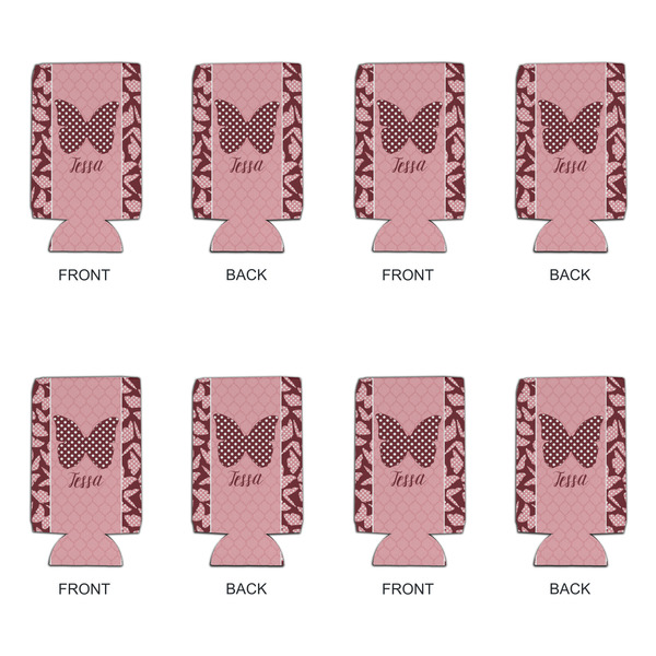 Polka Dot Butterfly 16oz Can Sleeve - Set of 4 - APPROVAL