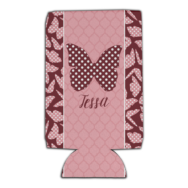 Polka Dot Butterfly 16oz Can Sleeve - Set of 4 - FRONT
