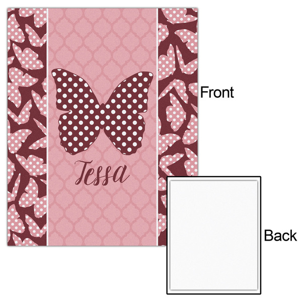 Polka Dot Butterfly 16x20 - Matte Poster - Front & Back