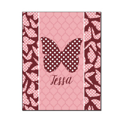 Polka Dot Butterfly Wood Print - 16x20 (Personalized)