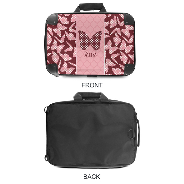 Polka Dot Butterfly 18" Laptop Briefcase - APPROVAL