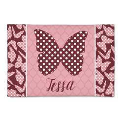 Polka Dot Butterfly 2' x 3' Patio Rug (Personalized)