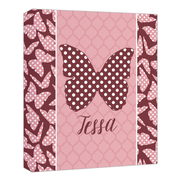 Custom Polka Dot Butterfly Canvas Print - 20x24 (Personalized)