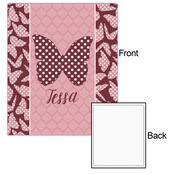 Polka Dot Butterfly 20x24 - Matte Poster - Front & Back