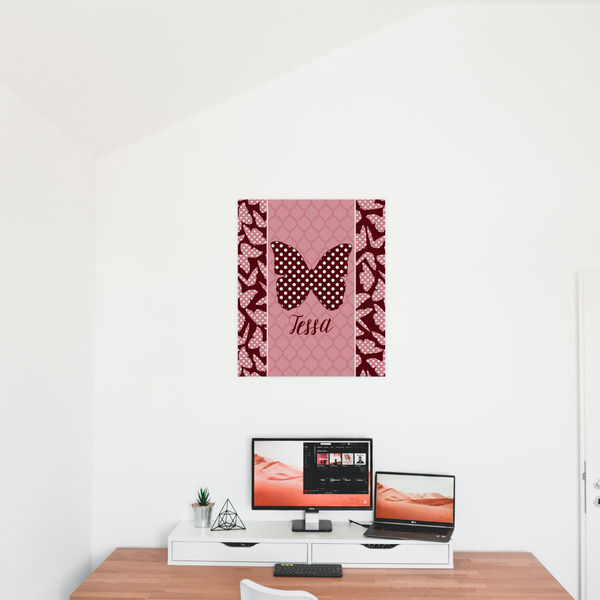 Polka Dot Butterfly 20x24 - Matte Poster - On the Wall