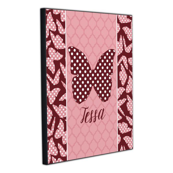 Polka Dot Butterfly 20x24 Wood Print - Angle View