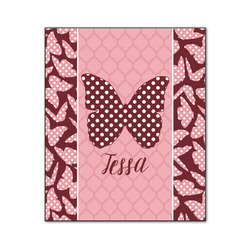 Polka Dot Butterfly Wood Print - 20x24 (Personalized)