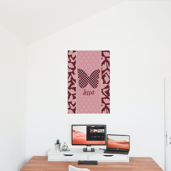 Polka Dot Butterfly 20x30 - Matte Poster - On the Wall