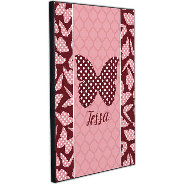 Polka Dot Butterfly 20x30 Wood Print - Angle View