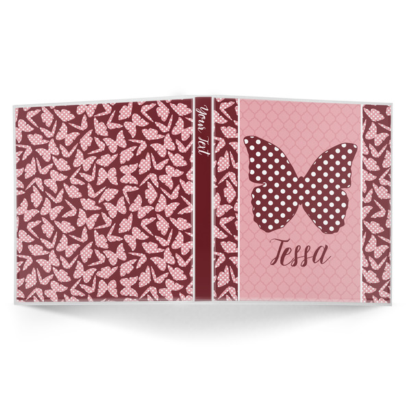 Polka Dot Butterfly 3-Ring Binder Approval- 1in