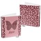 Polka Dot Butterfly 3-Ring Binder Front and Back