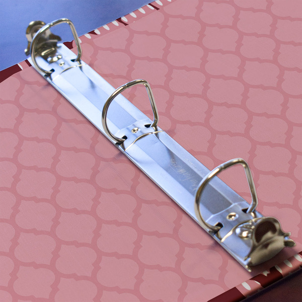 Polka Dot Butterfly 3 Ring Binders - Full Wrap - 1" - DETAIL