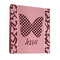 Polka Dot Butterfly 3 Ring Binders - Full Wrap - 1" - FRONT