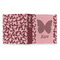 Polka Dot Butterfly 3 Ring Binders - Full Wrap - 1" - OPEN OUTSIDE