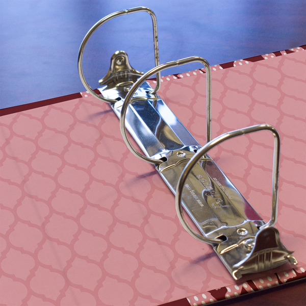 Polka Dot Butterfly 3 Ring Binders - Full Wrap - 3" - DETAIL