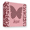 Polka Dot Butterfly 3 Ring Binders - Full Wrap - 3" - FRONT