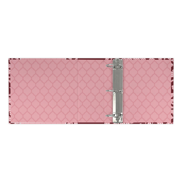 Polka Dot Butterfly 3 Ring Binders - Full Wrap - 3" - OPEN INSIDE