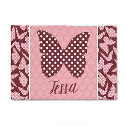 Polka Dot Butterfly 4' x 6' Indoor Area Rug (Personalized)