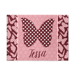 Polka Dot Butterfly 5' x 7' Indoor Area Rug (Personalized)