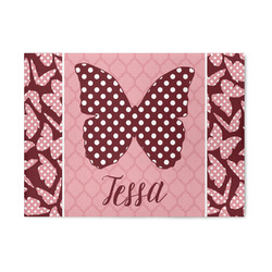 Polka Dot Butterfly 5' x 7' Patio Rug (Personalized)