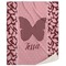Polka Dot Butterfly 50x60 Sherpa Blanket