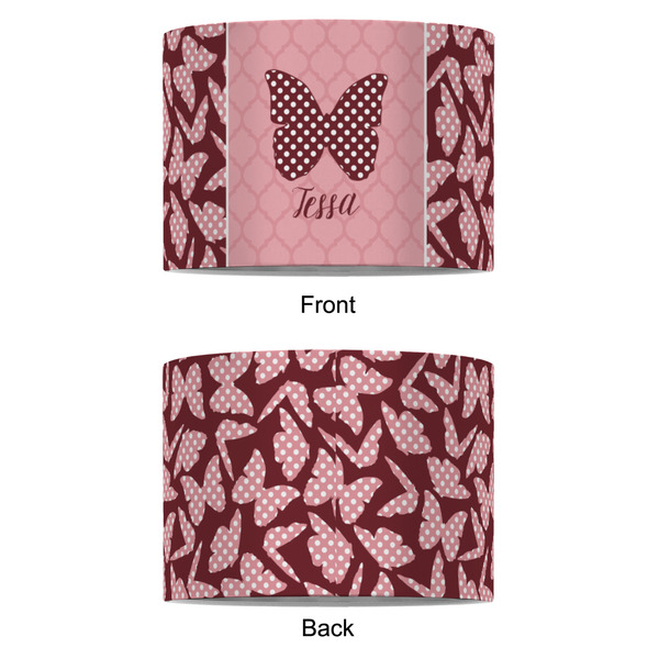 Polka Dot Butterfly 8" Drum Lampshade - APPROVAL (Fabric)