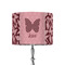 Polka Dot Butterfly 8" Drum Lampshade - ON STAND (Fabric)