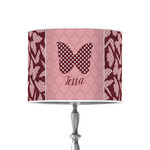 Polka Dot Butterfly 8" Drum Lamp Shade - Poly-film (Personalized)