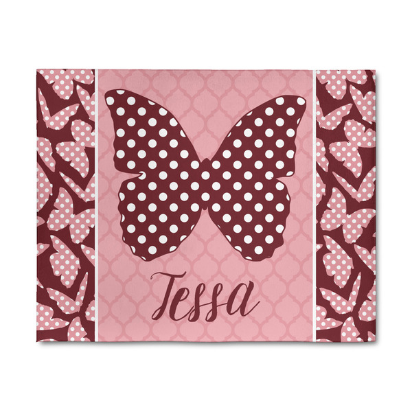 Custom Polka Dot Butterfly 8' x 10' Indoor Area Rug (Personalized)