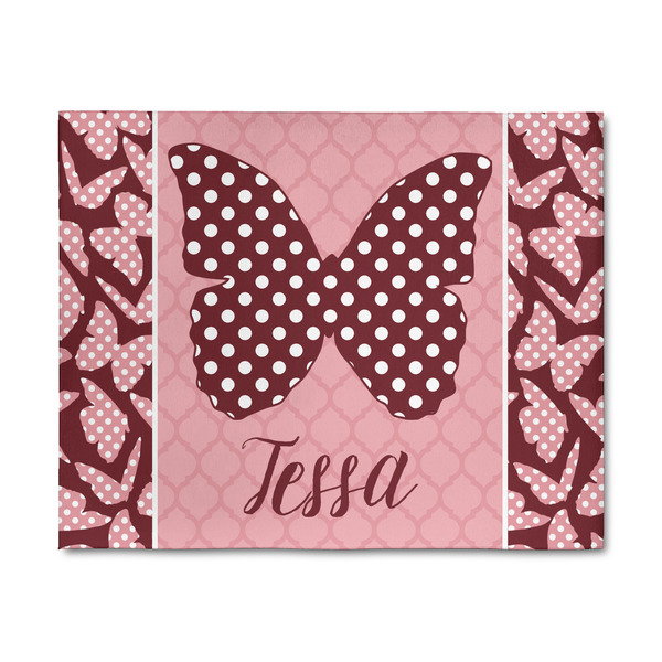 Custom Polka Dot Butterfly 8' x 10' Indoor Area Rug (Personalized)