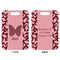 Polka Dot Butterfly Aluminum Luggage Tag (Front + Back)