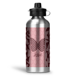 Polka Dot Butterfly Water Bottles - 20 oz - Aluminum (Personalized)