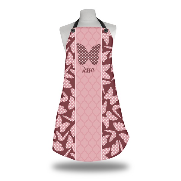 Custom Polka Dot Butterfly Apron w/ Name or Text