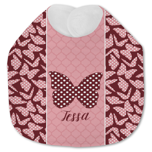 Polka Dot Butterfly Baby Bib - AFT closed