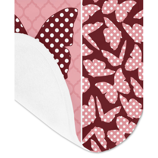 Polka Dot Butterfly Baby Bib - AFT detail