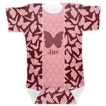 Polka Dot Butterfly Baby Bodysuit 6-12 (Personalized)