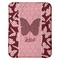 Polka Dot Butterfly Baby Sherpa Blanket - Flat