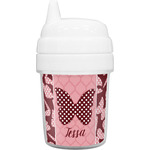 Polka Dot Butterfly Baby Sippy Cup (Personalized)