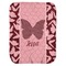 Polka Dot Butterfly Baby Swaddling Blanket - Flat