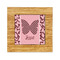 Polka Dot Butterfly Bamboo Trivet with 6" Tile - FRONT