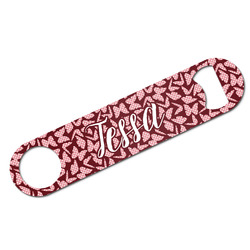 Polka Dot Butterfly Bar Bottle Opener w/ Name or Text